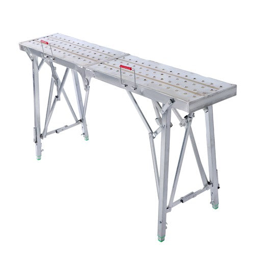 Solid Spare 1.6m Portable Folding Scaffolding Platform Work Bench Scaffold Step Ladder