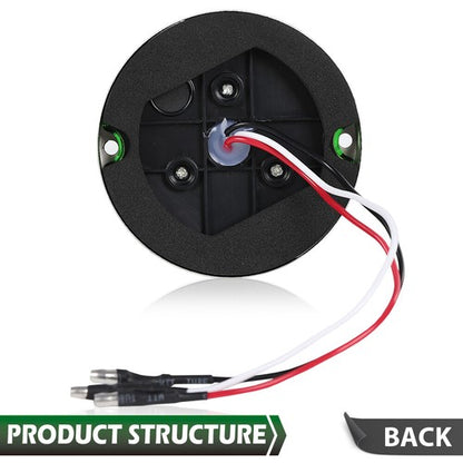 Solid Spare New Green Lens White LED Watermelon (19 LED) Marker/Turn Signal Light Universal