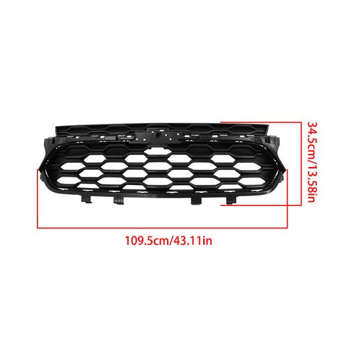Solid Spare Fit For Chevrolet Trax 2023 2024 Plastic Front Bumper Grille Chrome Trim Kit
