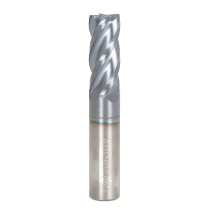 Solid Spare 1/2" 4 Flute Variable Helix Carbide End Mill - .030" Radius - AlTiN Coated