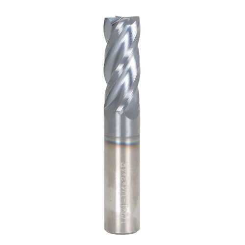 Solid Spare 1/2" 4 Flute Variable Helix Carbide End Mill - .030" Radius - AlTiN Coated