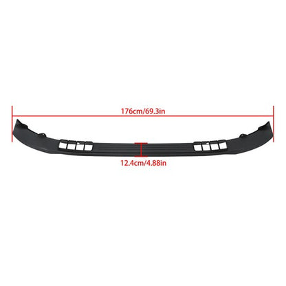 Solid Spare Compatible For Toyota Sequoia 2023-2024 Black ABS Plastic Front Bumper Spoiler
