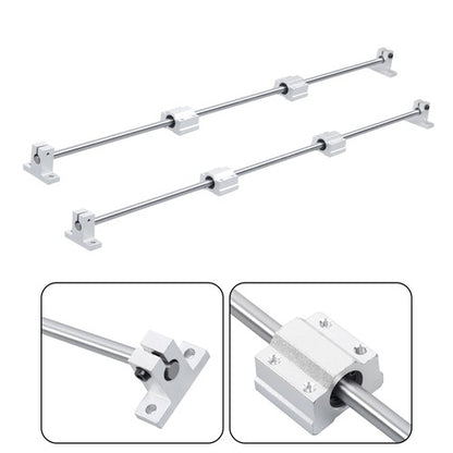 Solid Spare 2Pcs 8×600mm Linear Motion Rail Shaft Slide Guide w/ 4 SCS8UU Bearing & SK8 Rail