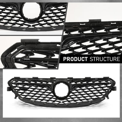 Solid Spare Fit For 2018-2020 Buick Regal Sportback Front Bumper Upper Grille Black & Chrome