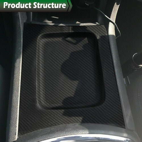 Solid Spare Carbon Look Shifter Console Tray Bezel 1RN52AAAAC Fit For 11-2017 Dodge Charger