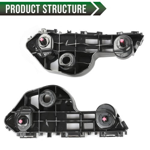 Solid Spare Front Bumper Bracket Retainer Left+Right Side Fit For 2018-2021 Toyota Camry