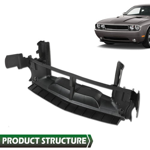 Solid Spare Fit For 2015-2023 Dodge Challenger 68170169AF Front Fascia Support Black
