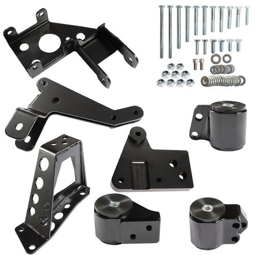 Solid Spare Fit For 92-95 Civic EG K20 K24 K-Series DC2 EG6 DC K-Series Engine Mounts Black