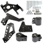 Solid Spare Fit For 92-95 Civic EG K20 K24 K-Series DC2 EG6 DC K-Series Engine Mounts Black