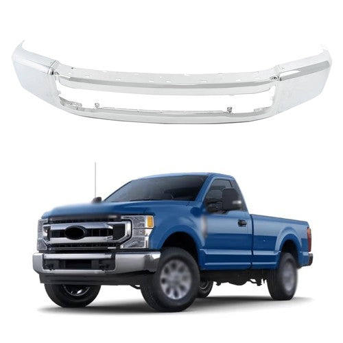 Solid Spare Chrome Split Front Bumper Suit For Ford F-250 F-350 2020-2022 New Front Bumper