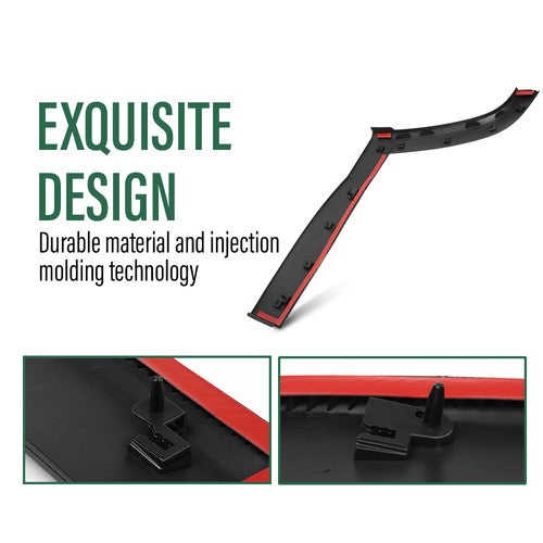 Solid Spare Fit For 2017-2024 Jeep Compass Rear Door Molding Left Driver Side CH1504111