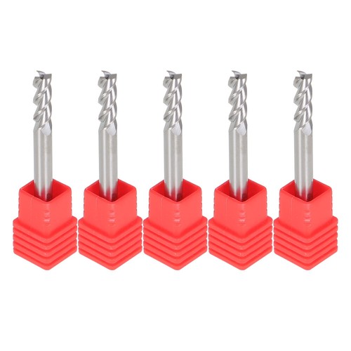 Solid Spare 5 Pack 3/16" 3 Flute Regular Length Carbide End Mill For Aluminum