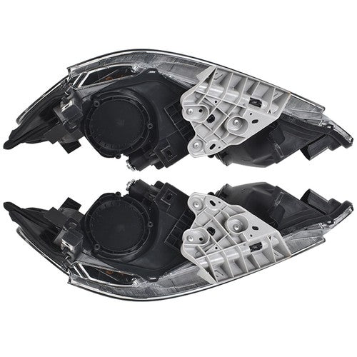 Solid Spare Black Headlights Housing Clear Left&Right Side For 2013-2015 Nissan Altima Sedan