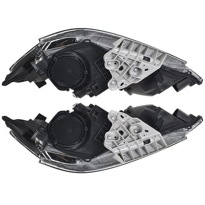 Solid Spare Black Headlights Housing Clear Left&Right Side For 2013-2015 Nissan Altima Sedan