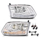 Solid Spare LED DRL Projector Headlights w/ Harness Fit For 09-18 Ram 1500 2500 3500 Chrome