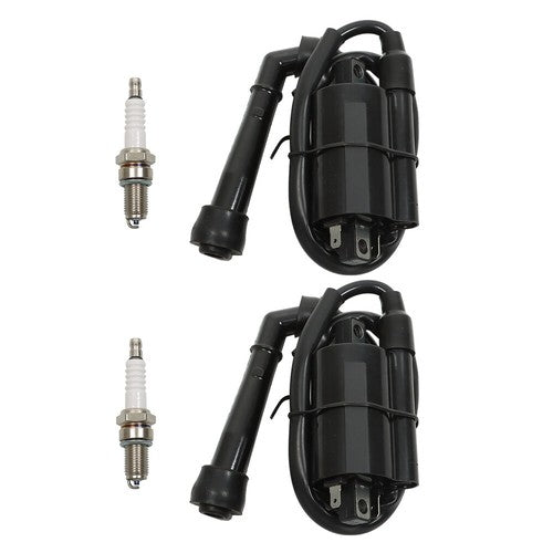 Solid Spare 2 x Ignition Coil Spark Plug For VS700 86-87 VS750 88-91 VS800 92-04 33410-38A02