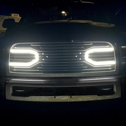 Solid Spare For 10-18 Dodge Ram 2500 3500 Big Horn Chrome Grille &Replacement Shell & Lights