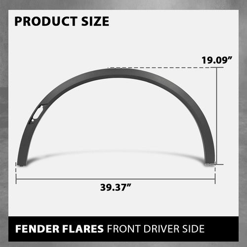 Solid Spare Front Left Side Fender Flare Wheel Molding Trim Fit For 2017-2024 Cadillac XT5
