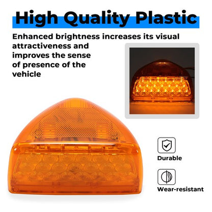 Solid Spare For Peterbilt 379 359 Turn Signal Corner Head Light Marker Light 31 LED Amber