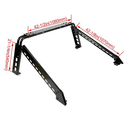 Solid Spare Roll Bar For Full Size Truck Silverado Ram F150 Adjustable Sports Bar Cargo Rack