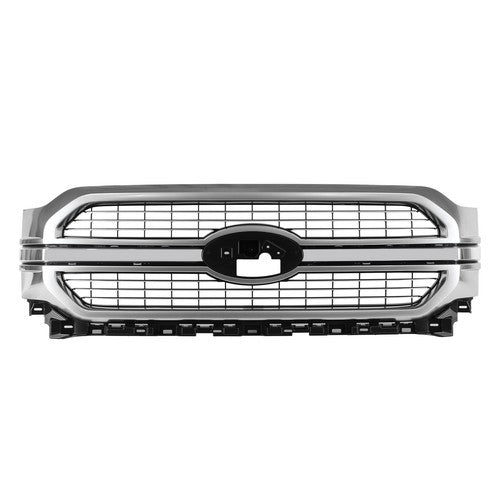 Satin Aluminum Front Bumper Grille Grill For 2021-2023 Ford F-150 F150 Limited