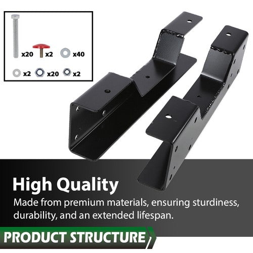 Solid Spare Fit For 1988-1998 Chevy/GMC C1500 Bolt-on Rear Axle Lowering C-Notch Bracket Kit