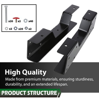 Solid Spare Fit For 1988-1998 Chevy/GMC C1500 Bolt-on Rear Axle Lowering C-Notch Bracket Kit