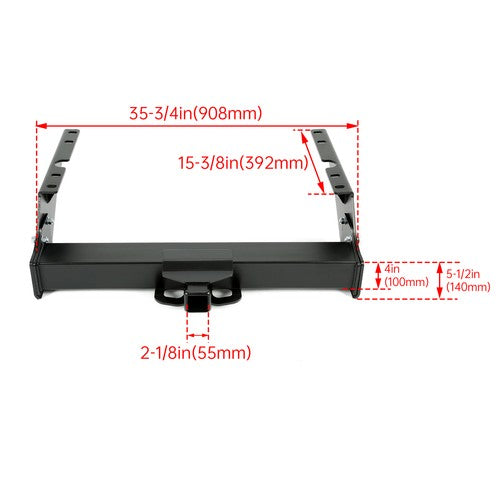 Solid Spare Class 5 Rear Trailer Hitch For Ford 1999-16 F-250 F-350 F-450 Super Duty Class V