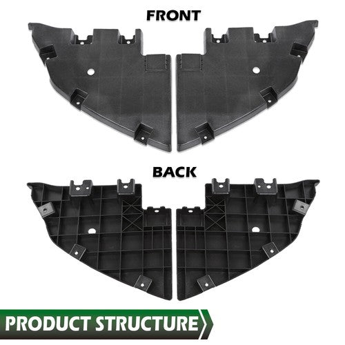 Solid Spare Front Bumper Trim Filler Panel Left+Right Fit For 2015-2020 GMC Yukon/Yukon XL