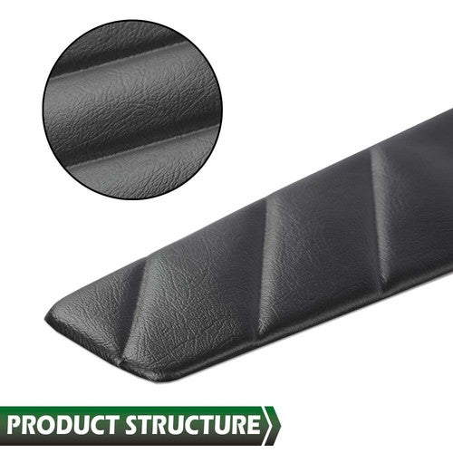 Solid Spare 2pcs Fit For 2010-2014 Ford Mustang Left+Right Door Panel Insert Pleated Black