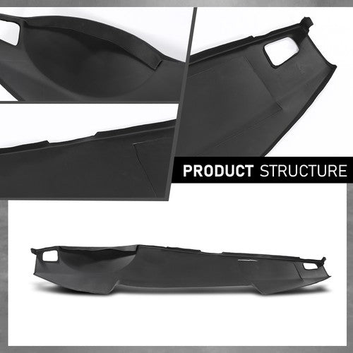 Solid Spare Fit For 05-09 Land Rover LR3 Range Rover Sport TPE Dash Board Cover Black