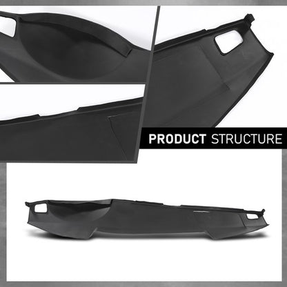 Solid Spare Fit For 05-09 Land Rover LR3 Range Rover Sport TPE Dash Board Cover Black