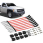 Solid Spare Fit For Chevy GMC 4.8L 5.3L 6.0L Square Ignition Coil & Spark Plug Wire 8 Pack