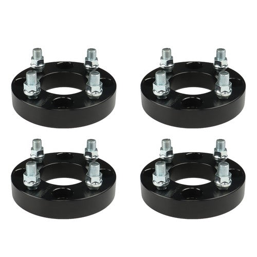 Solid Spare 4× 1" 4x4 Wheel Spacers 62mm Hub Bore 1/2x20 Studs For EZGO Club Car Golf Cart