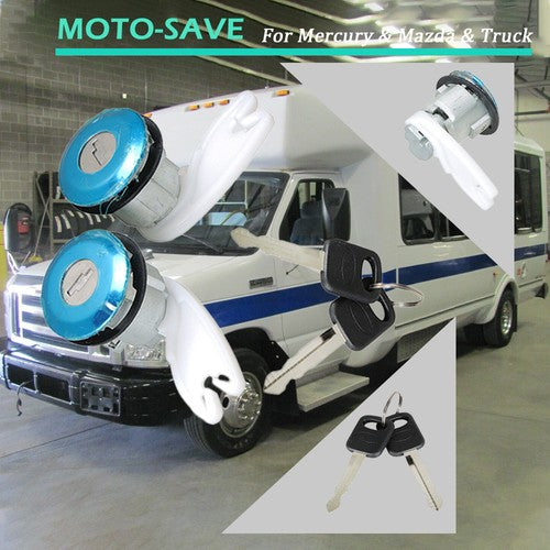 Solid Spare For Ford Mercury Truck Mazda SUV series Door Lock Cylinder & Keys Set of 2