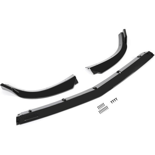 Solid Spare Gloss Black Front Bumper Lip Splitter For Mercedes Benz W204 Sport C Class 08-14