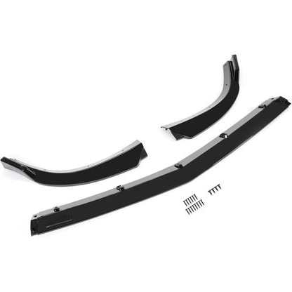Solid Spare Gloss Black Front Bumper Lip Splitter For Mercedes Benz W204 Sport C Class 08-14