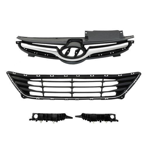 Solid Spare Brand New For Hyundai Elantra 14-16 Front Upper Grill Lower Grill Bumper Bracket