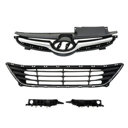 Solid Spare Brand New For Hyundai Elantra 14-16 Front Upper Grill Lower Grill Bumper Bracket