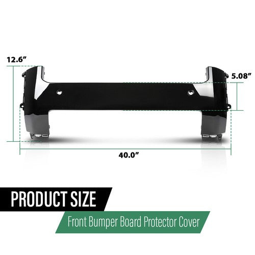 Solid Spare Fit For 20-24 Land Rover Defender 90 110 130 Front Bumper Board Protector Cover