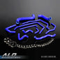 Solid Spare Blue Silicone Radiator Hose Fit For 02-06 Subaru Impreza WRX/STI GDA/GDB EJ207