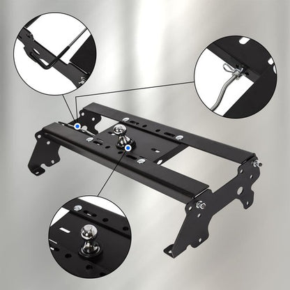 Solid Spare Underbed Gooseneck Trailer Hitch Kit For Dodge Ram 1500 2500 3500HD 2003-2012