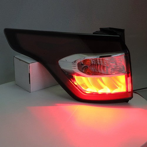 Solid Spare For 2017-2019 Ford Escape Kuga 2pcs Left+Right Red Rear Tail Light Brake Lamp