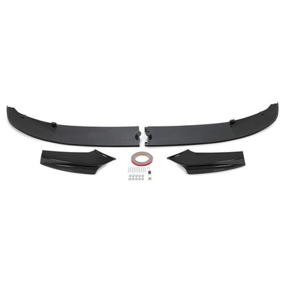 Solid Spare Front Bumper Lip splittle For 11-16 BMW F10 535i 528i 550i M Sport Carbon Fiber