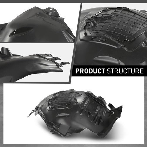 Solid Spare Fit For 2015-2021 Mercedes-Benz W205 C-Class Front Left Side Fender Liner