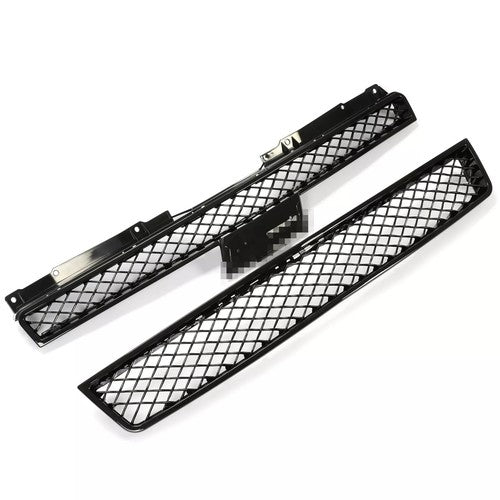 Solid Spare For 07-14 Chevy Tahoe/Suburban/Avalanche Mesh Front Bumper Grille Grill Black