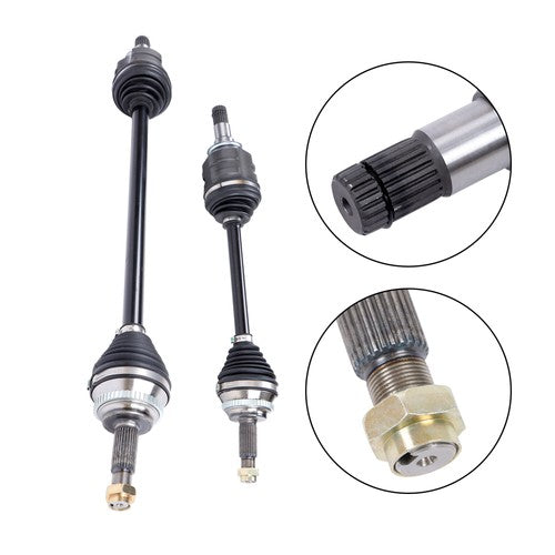 Solid Spare Fit For Toyota Corolla 2009 2010-2012 66522466-5228 Front CV Axle Shaft 2PCS