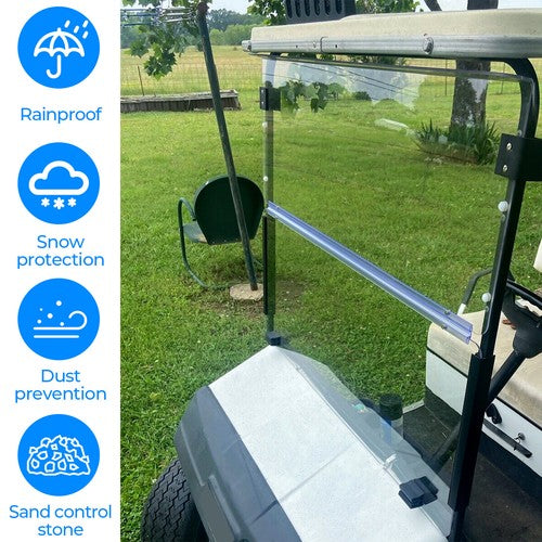 Solid Spare For EZGO Marathon Golf Cart Windshield Clear 1986-1994.5 Gas & Electric Model