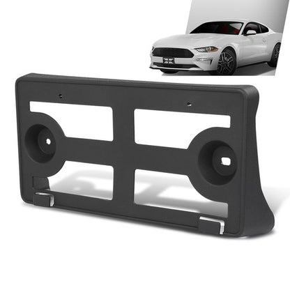 Solid Spare Front Bumper License Plate Bracket Fit For 2018-2023 Ford Mustang JR3Z17A385AA