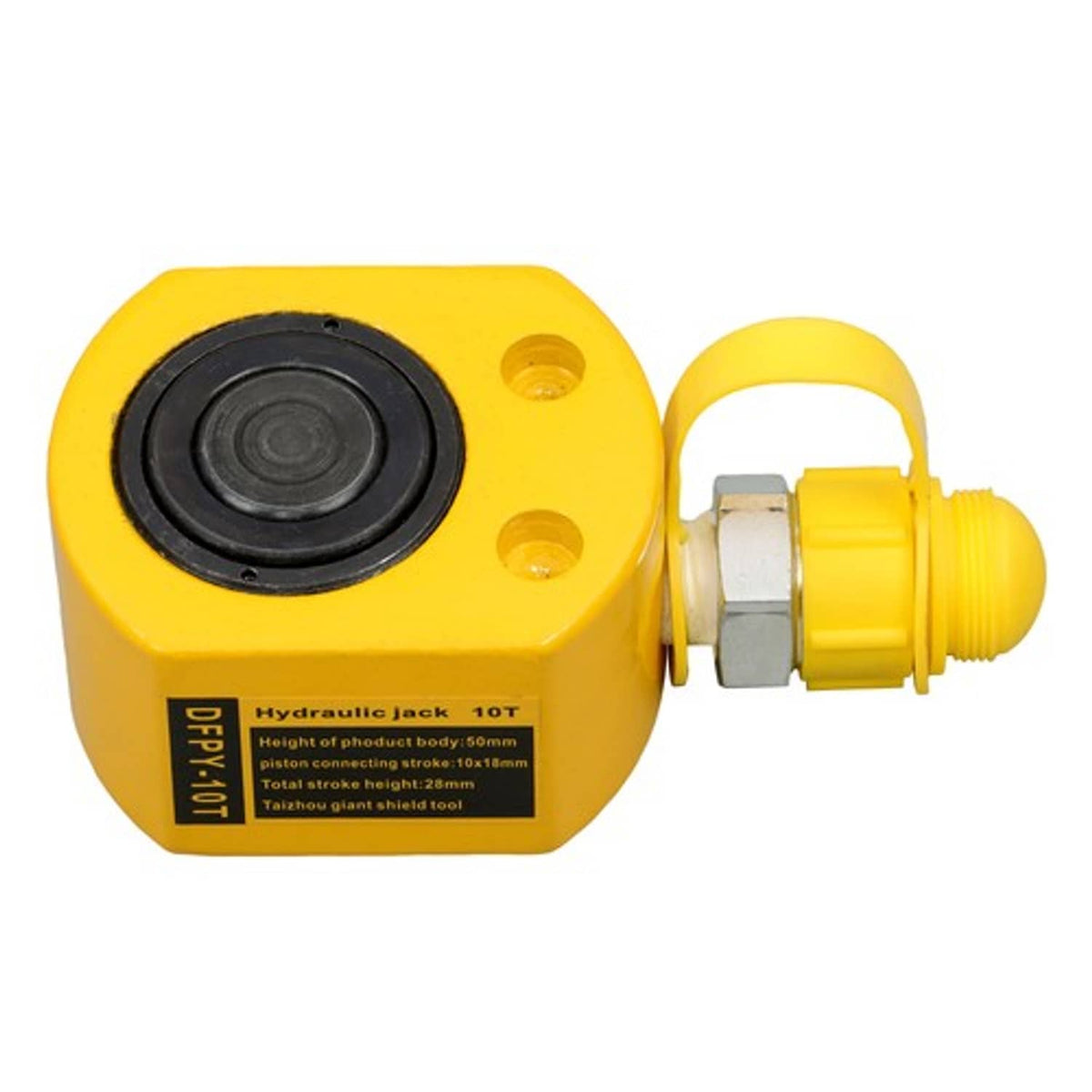 Solid Spare Multi-stage Low Height Cylinder 10Ton Hydraulic Ram Jack 1 Inch Stroke Lifting
